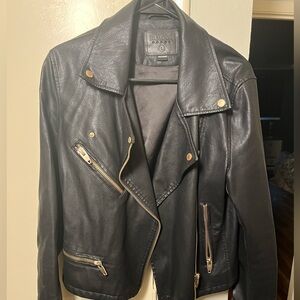 Blank NYC Black Leather Moto Jacket